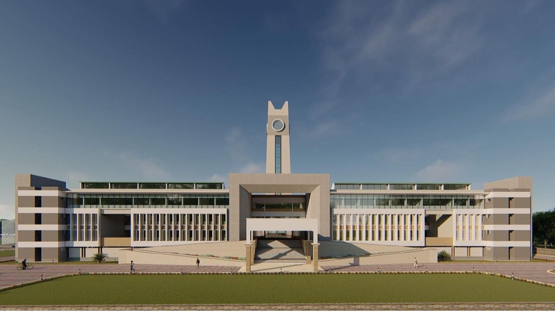Administrative Cum Academic Block (S+8) Side View