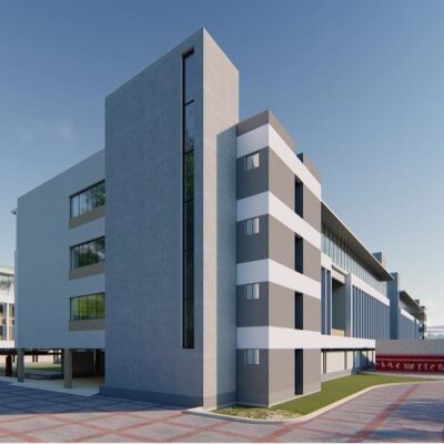 Administrative Cum Academic Block (S+8) Side View Administrative Cum Academic Block (S+8) Side View